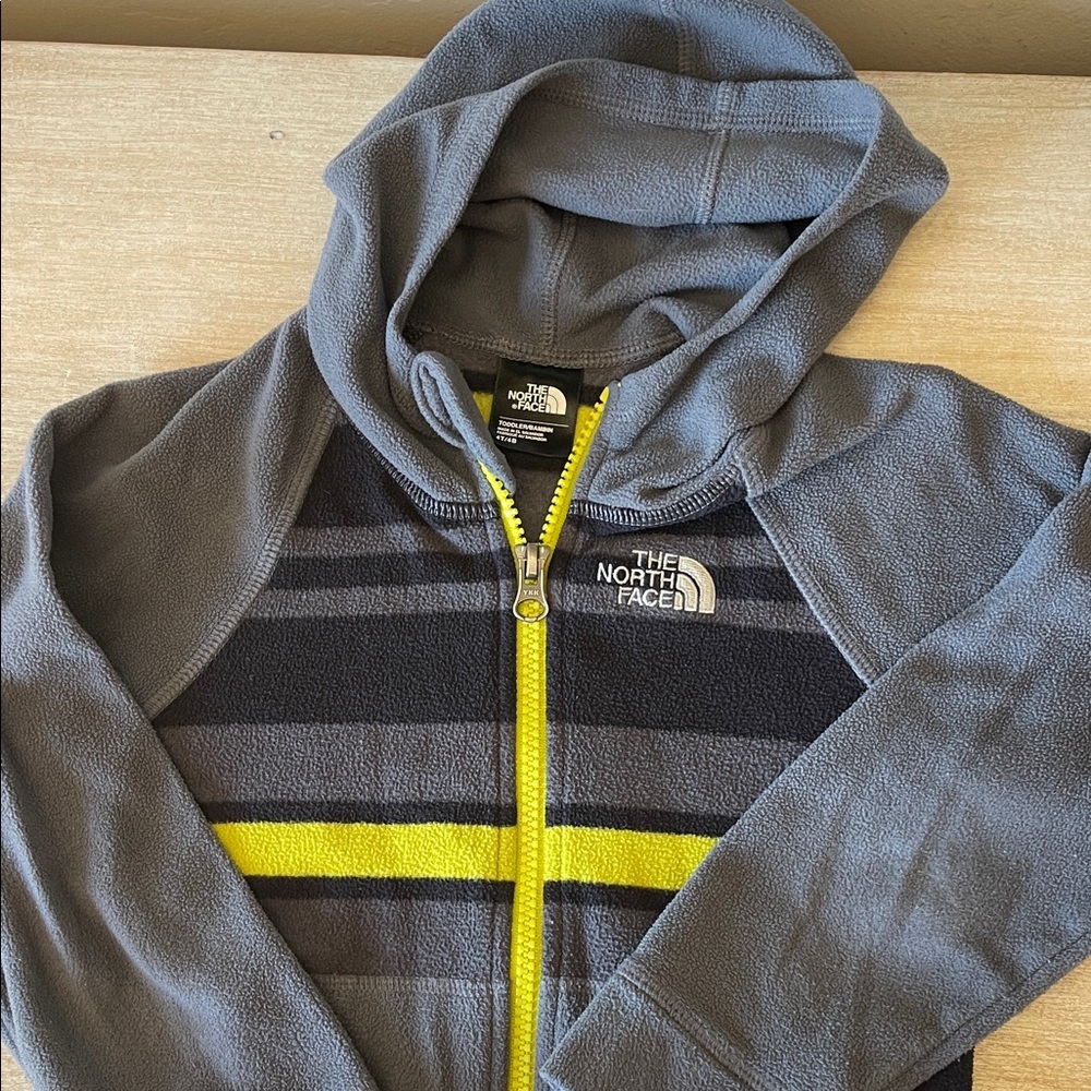 The North Face Kids Hoodie in Gray and Yellow